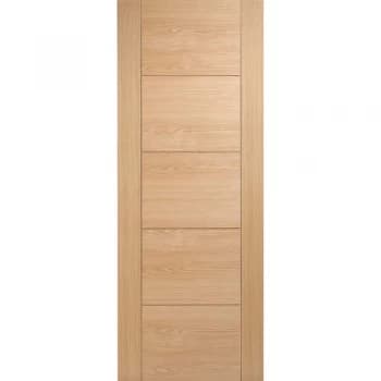 LPD Vancouver 5 Panel Fully Finished Oak Internal Flush Door - 1981mm x 686mm (78 inch x 27 inch)