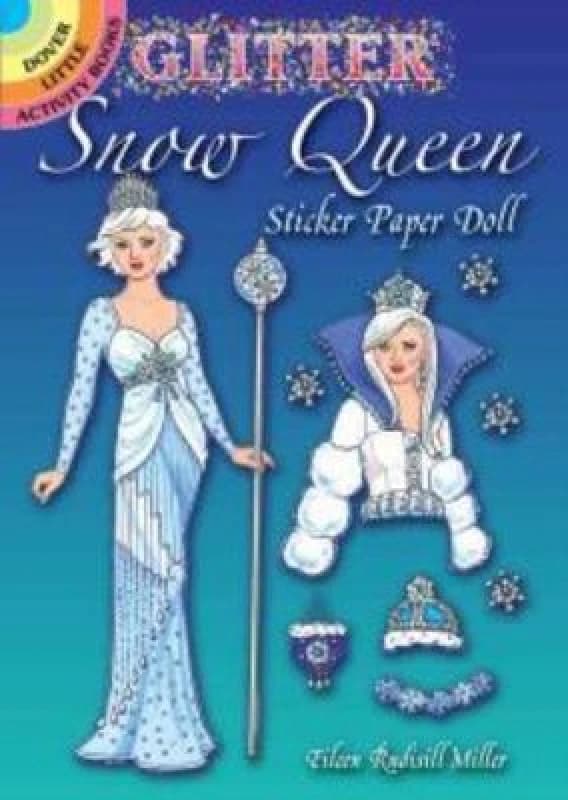 Eileen Miller Glitter Snow Queen Sticker Paper Doll Book Multi unisex