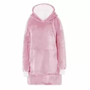 Ground Level Luxury Teddy Fleece Hoodie Pink