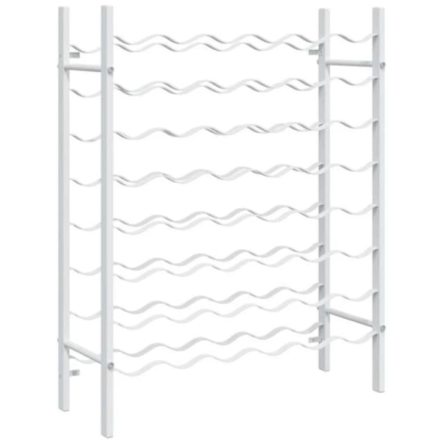 VIDAXL Wine Rack for 48 Bottles White Metal Vidaxl 8720286827222