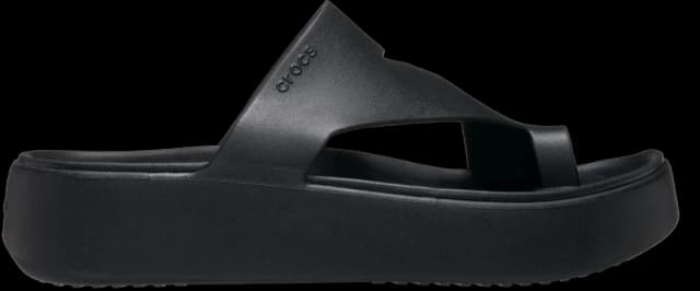 Crocs Women Getaway Platform Toe Loop Sandals Black 4