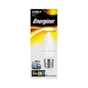 Candle LED 470Lumens Warm White Opal E27 Boxed - Eveready