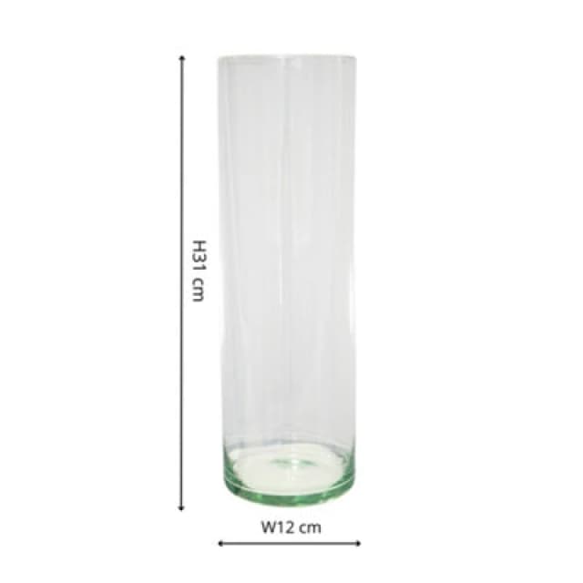 Ivyline Glass Cylinder Lantern With Sand H31 D12Cm