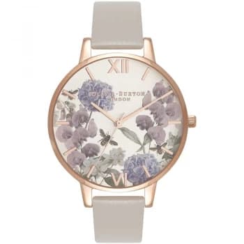 Enchanted Garden Rose Gold & Grey Watch