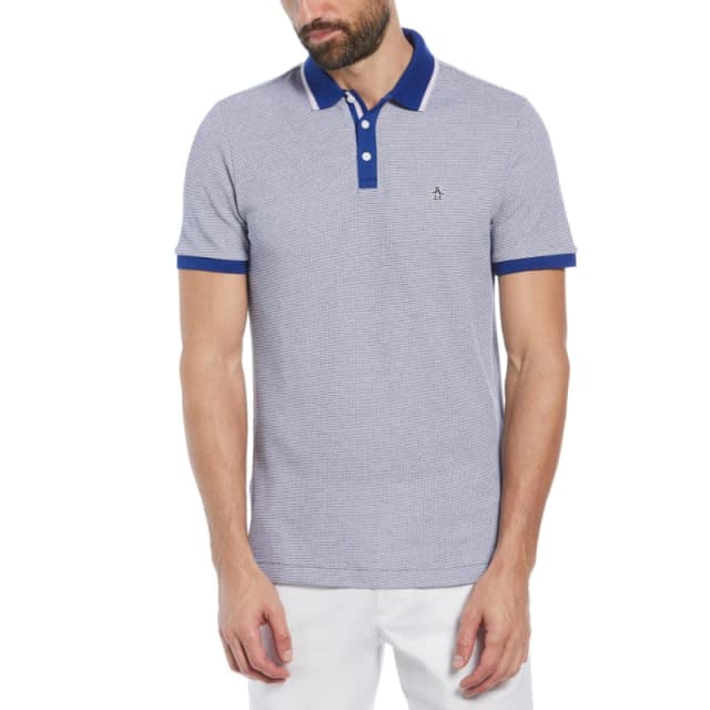 Original Penguin Jacquard Polo Shirt Mens Lavender Frost male Medium