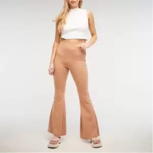 Missguided Basic Flared Trousers - Brown