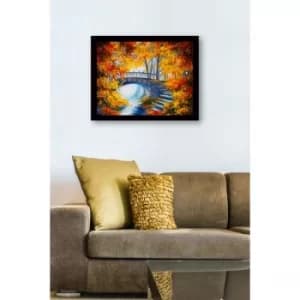 SC0610 Multicolor Decorative Framed MDF Painting