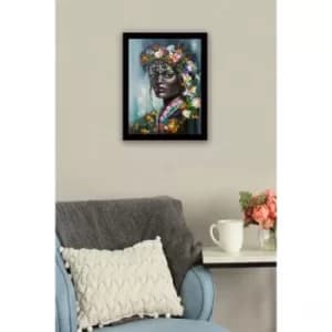 SC0248 Multicolor Decorative Framed MDF Painting