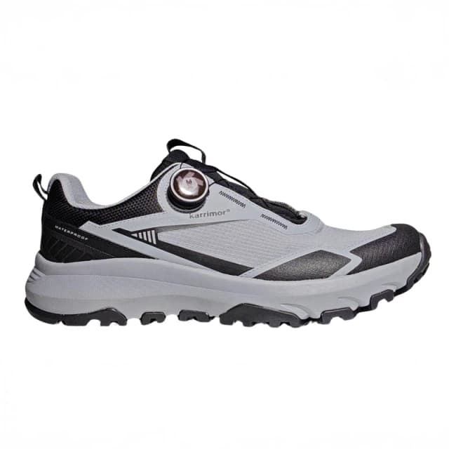 Karrimor Mens Waterproof Hiking Shoes Black/Grey male 7 (41)