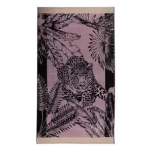 Biba Tropical Leopard Beach Towel - Pink