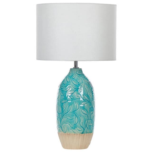 Beliani Table Lamp Ataba Ceramic Turquoise