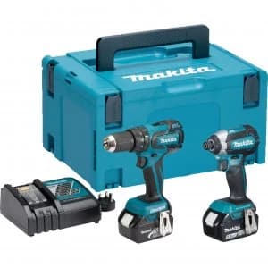 Makita DLX2173 18v Cordless LXT Brushless Combi Drill Impact Driver Kit 2 x 5ah Li ion Charger Case