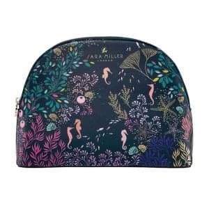 Sara Miller Large Cosmetic Bag Navy