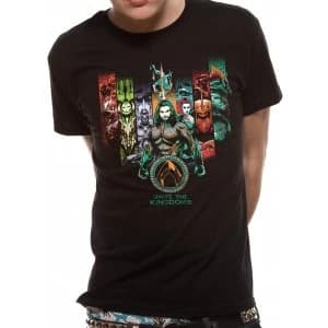 Aquaman Movie - Unite The Kingdoms Mens Small T-Shirt - Black