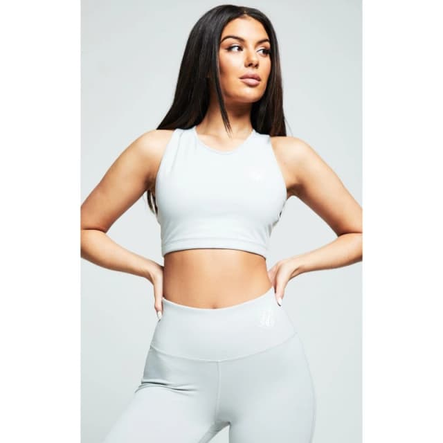 SikSilk Essentials Gym Bralette Regular Fit T-Shirts 8 Grey 31464102175