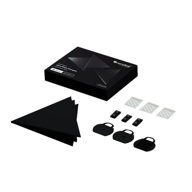 NANOLEAF Shapes Triangle Smart Lights Expansion Pack - Ultra Black, Pack of 3 4897105331551