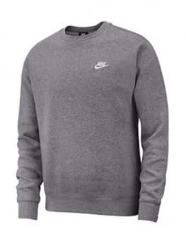Nike Club Crew Neck Sweat - Charcoal