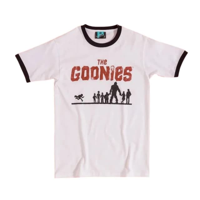 The Goonies Mens Silhouette T-Shirt in White Size: Medium White Male M