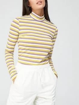 Adidas Originals Comfy Cords Long Sleeve T-Shirt - Purple/Yellow