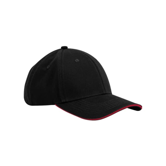 Beechfield Beechfield Men Classic 6 Panel Cotton Cap in Black One Size Male 5063527162366