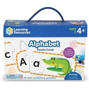 Learning Resources Upper & Lowercase Alphabet Puzzle Cards