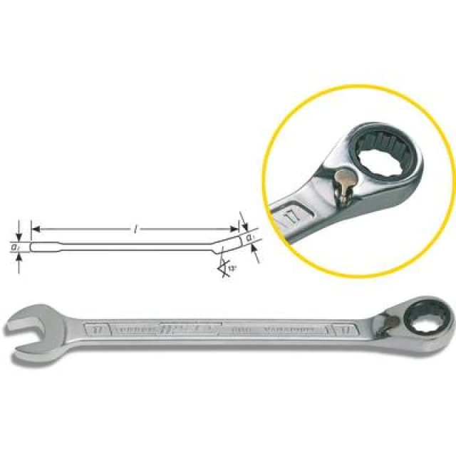 Hazet Hazet 606-10 606 Ratcheting crowfoot wrench Spanner size (metric) 10 mm 606-10