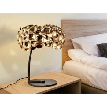 Schuller Narisa - 3 Light Table Lamp Gold, Brown, G9