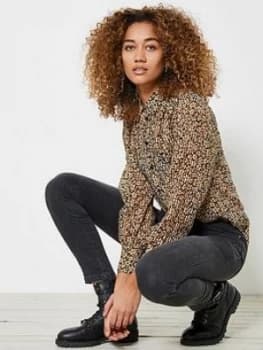 Mint Velvet Floral Print Shirt - Yellow