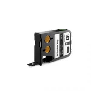 Dymo XTL 12mmx7m All Purpose Vinyl Labels White on Black 1 Roll of