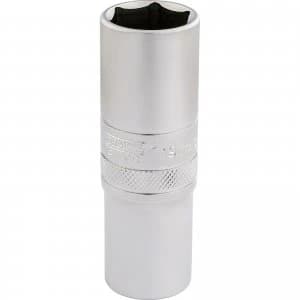 Draper 1/2" Drive Satin Finish Deep Hexagon Socket Metric 1/2" 19mm
