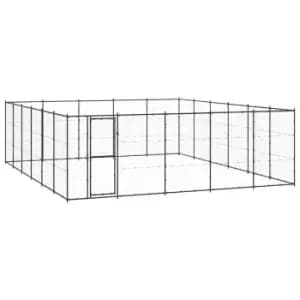Vidaxl Outdoor Dog Kennel Steel 36.3 M