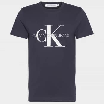 CK Jeans Mens Iconic Monogram T-Shirt - Night Sky - XXL