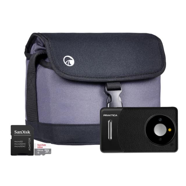 Praktica DZ13 Compact Digital Camera - Camera + SanDisk 64GB MicroSD C