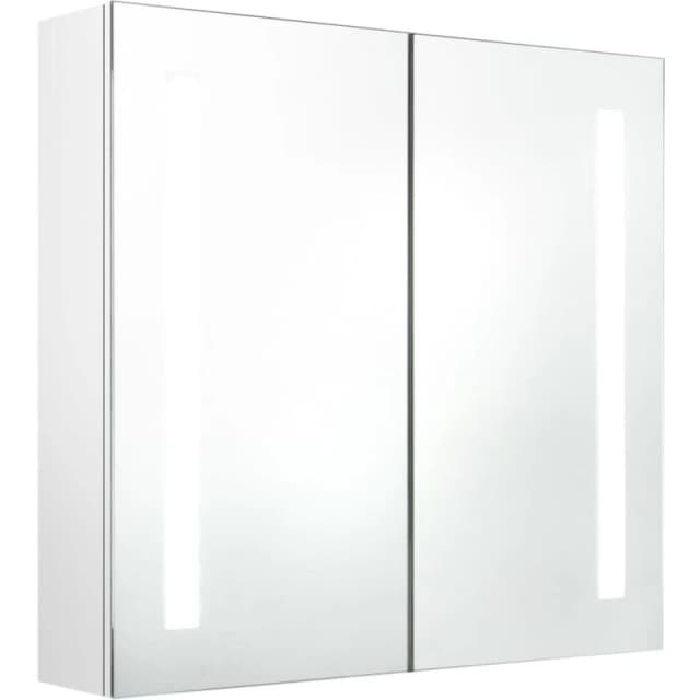 VIDAXL LED Bathroom Mirror Cabinet Shining White 62x14x60cm Vidaxl 8720286332870