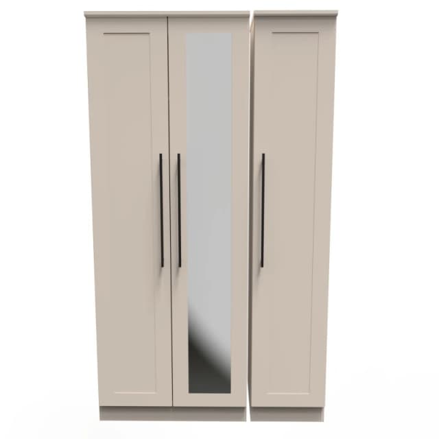 Howard Tall Triple Mirror Wardrobe In Kashmir Matt (Ready Assembled)