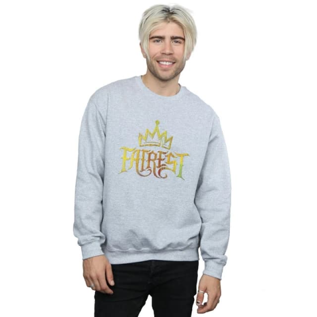 Disney Men The Descendants Fairest Gold Sweatshirt in Grey Size: Small Grey S Male 5057972021330