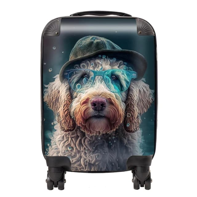 Warren Reed - Designer Labradoodle Dog Splashart Suitcase Size: Large Multicolor Unisex Large