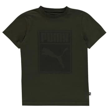 Puma Box QT T Shirt Junior Boys - Green