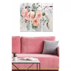 MDF695049118 Multicolor Decorative MDF Painting (3 Pieces)