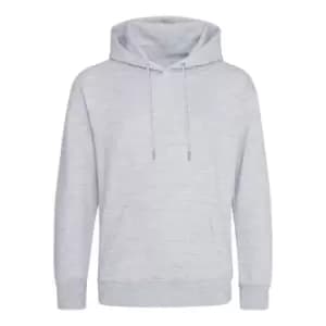 Awdis Mens Organic Hoodie (L) (Grey Heather)