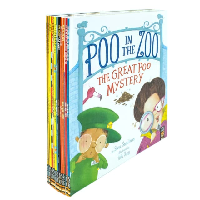 The Zoo Series Children Picture Stories 12 Books Collection Set (Pooh in Zoo, Hippobottymus) Little Tiger Books