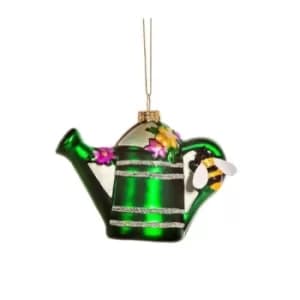 Green Watering Can Shaped Bauble