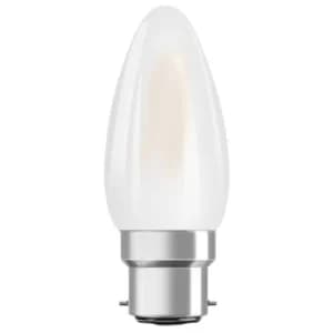 LED Frosted Filament 25W Candle BC (B22d) 1 PACK