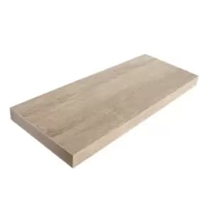 Hudson 60cm wide floating shelf kit - Oak