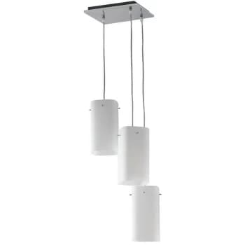 Fan Europe Lighting - Fan Europe SQUARE 3 Light Cluster Pendant Ceiling Light White 25x25x23cm