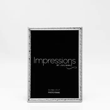 5" x 7" - Silver Plated Twist Photo Frame