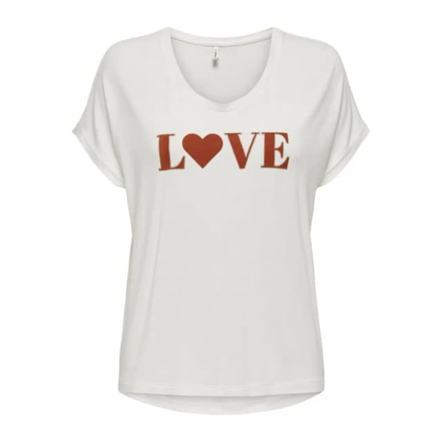 Only Womens T-Shirt Only Harrina Blanc Female S