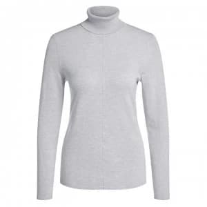 Oui High Neck Jumper - Grey 9283
