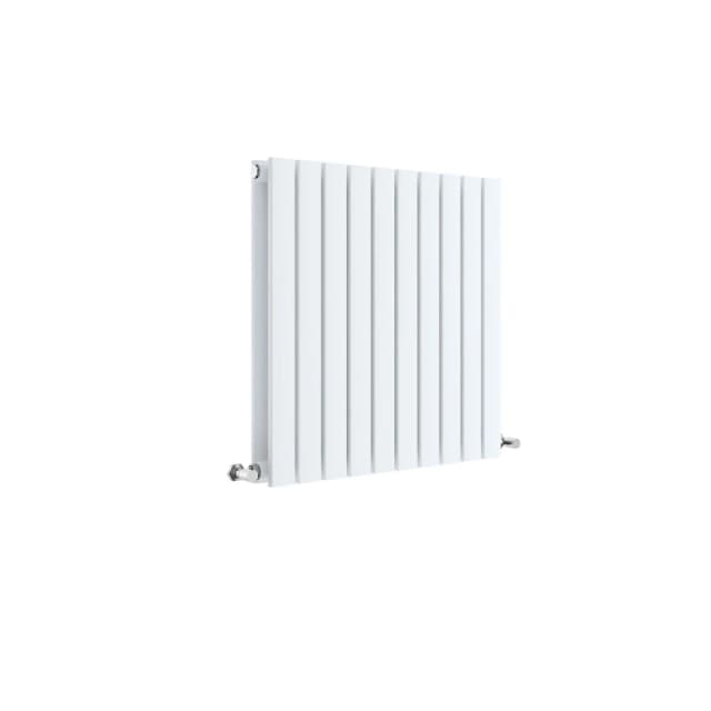 Balterley Lucia Square Horizontal Double Panel Radiator, 600 x 586mm Satin White White Unisex