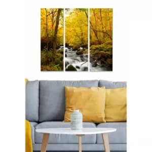 MDF65372131 Multicolor Decorative MDF Painting (3 Pieces)